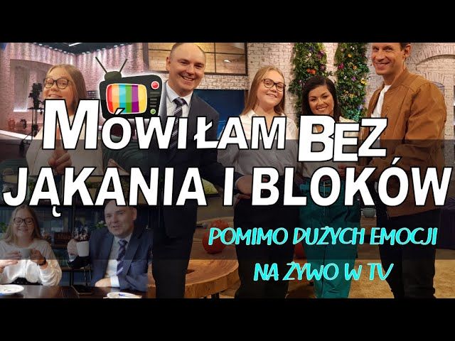 trener Dawid i Malwina na żywo w TV o blokach mowy